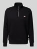 Dickies Sweatshirt met schipperskraag, model 'OAKPORT' Zwart