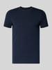 Tom Tailor Slim fit T-shirt van katoenmix
 Marineblauw