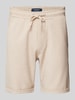 MCNEAL Regular Fit Sweatshorts mit Strukturmuster Beige Melange