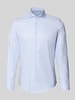 Seidensticker Slim Fit Businesshemd aus reiner Baumwolle Bleu