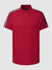 Tommy Hilfiger Regular fit poloshirt met contraststrepen Kersenrood