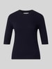 Christian Berg Woman Strickpullover mit 1/2-Arm und Rundhalsausschnitt Dunkelblau
