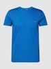 Lacoste T-shirt met logostitching, model 'Supima' Koningsblauw
