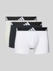 adidas Sportswear Boxershort met elastische band met logo in een set van 3 stuks Antraciet