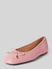 INUOVO Ballerinas aus Leder mit Schleifen-Applikation Rosa