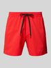 Quiksilver Badehose mit Label-Detail und elastischem Bund Rot