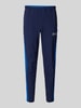 Under Armour Slim Fit Sweatpants mit Logo-Print Modell 'Vanish Utility' Dunkelblau