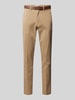 Jack & Jones Regular fit chino met riem, model 'OLLIE' Beige