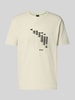 BOSS Green Relaxed Fit T-Shirt aus Baumwoll-Mix Modell 'TS_NETWORK FLAG' Sand
