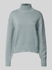 Calvin Klein Jeans Strickpullover mit gerippten Abschlüssen Rauchblau