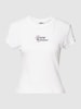 Tommy Jeans T-Shirt mit Logo-Print Weiß