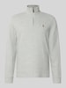 Polo Ralph Lauren Troyer o kroju relaxed fit z czystej bawełny Jasnoszary melanż