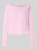 American Vintage Sweatshirt mit U-Boot-Ausschnitt Modell 'BTOWN' Rosa