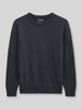 Marc O'Polo Regular Fit Pullover aus Baumwoll-Mix mir Schurwoll-Anteil Marine