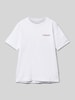 Jack & Jones T-shirt met labelprint, model 'BOSTON PHOTO' Wit