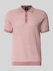 JOOP! COLLECTION slim fit poloshirt met structuurpatroon model 'Brianoro' Roze