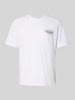 Jack & Jones T-Shirt mit Label-Print Modell 'MAKOTO' Weiss