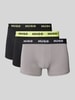 HUGO Boxershort met band met label in een set van 3 stuks Lichtgrijs