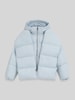 BOSS Orange Regular fit gewatteerd jack met afneembare sjaal en mouwen, model 'POLALA Lichtblauw