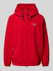 Polo Sport Windbreaker met labelstitching Rood