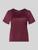 Christian Berg Woman Selection Regular Fit Bluse aus Satin Bordeaux