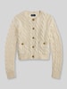 Polo Ralph Lauren Strickjacke mit Zierknöpfen Ecru