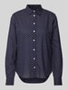 Gant Overhemdblouse met knoopsluiting Donkerblauw