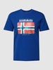 Napapijri T-Shirt mit Logo-Print Modell 'GUIRO' Ozean Blau