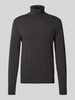 Tommy Hilfiger Regular fit coltrui van een mix van katoen en kasjmier Antraciet gemêleerd