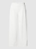 ICHI Spodnie materiałowe z wpuszczaną kieszenią Złamany biały