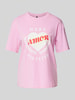 Vero Moda Relaxed Fit T-Shirt aus reiner Baumwolle Modell 'SOPHIE MIA' Pink