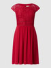 Jake*s Cocktail Cocktailkleid aus Spitze und Chiffon  Rot