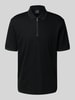 ARMANI EXCHANGE Poloshirt mit kurzem Reißverschluss Black