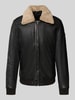 Gipsy Bomberjacke in Leder-Optik Black