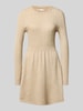 Only Strickkleid aus Viskose-Mix Modell 'FIA' Sand Melange