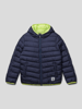 s.Oliver RED LABEL Steppjacke mit Kapuze Marineblau