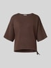 Christian Berg Woman Bluza z rękawem o dł. 1/2 i okrągłym dekoltem Czekoladowy