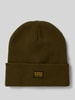 G-Star Raw Czapka beanie z naszywką z logo model ‘Effo’ Oliwkowy