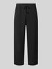 American Vintage Flared sweatpants met tunnelkoord, model 'AFAZ' Donkerblauw