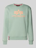 Alpha Industries Sweatshirt met labelprint Mintgroen
