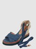 Castañer Wedges van textiel, model 'Bonnie' Blauw