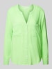 Christian Berg Woman Overhemdblouse met borstzakken Neon groen