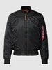 Alpha Industries Bomberjacke mit Label-Detail Black