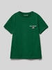 Polo Sport T-Shirt mit Label-Stitching Gruen