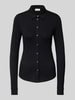 Marc O'Polo Hemdbluse aus Viskose-Mix mit Umlegekragen Black