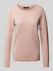 Vero Moda Regular Fit Strickpullover mit Effektgarn Modell 'CARE SHINE' Rose Melange