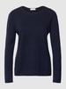 Christian Berg Woman Strickpullover mit Rundhalsausschnitt Dunkelblau