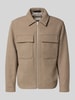 Jack & Jones Premium Overhemdjack met borstzakken, model 'RUSSEL' Beige