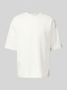 JAKE*S STUDIO MEN T-Shirt aus Bio-Baumwolle mit geripptem Rundhalsausschnitt Offwhite