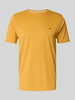 Fynch-Hatton T-Shirt mit Label-Stitching GELB